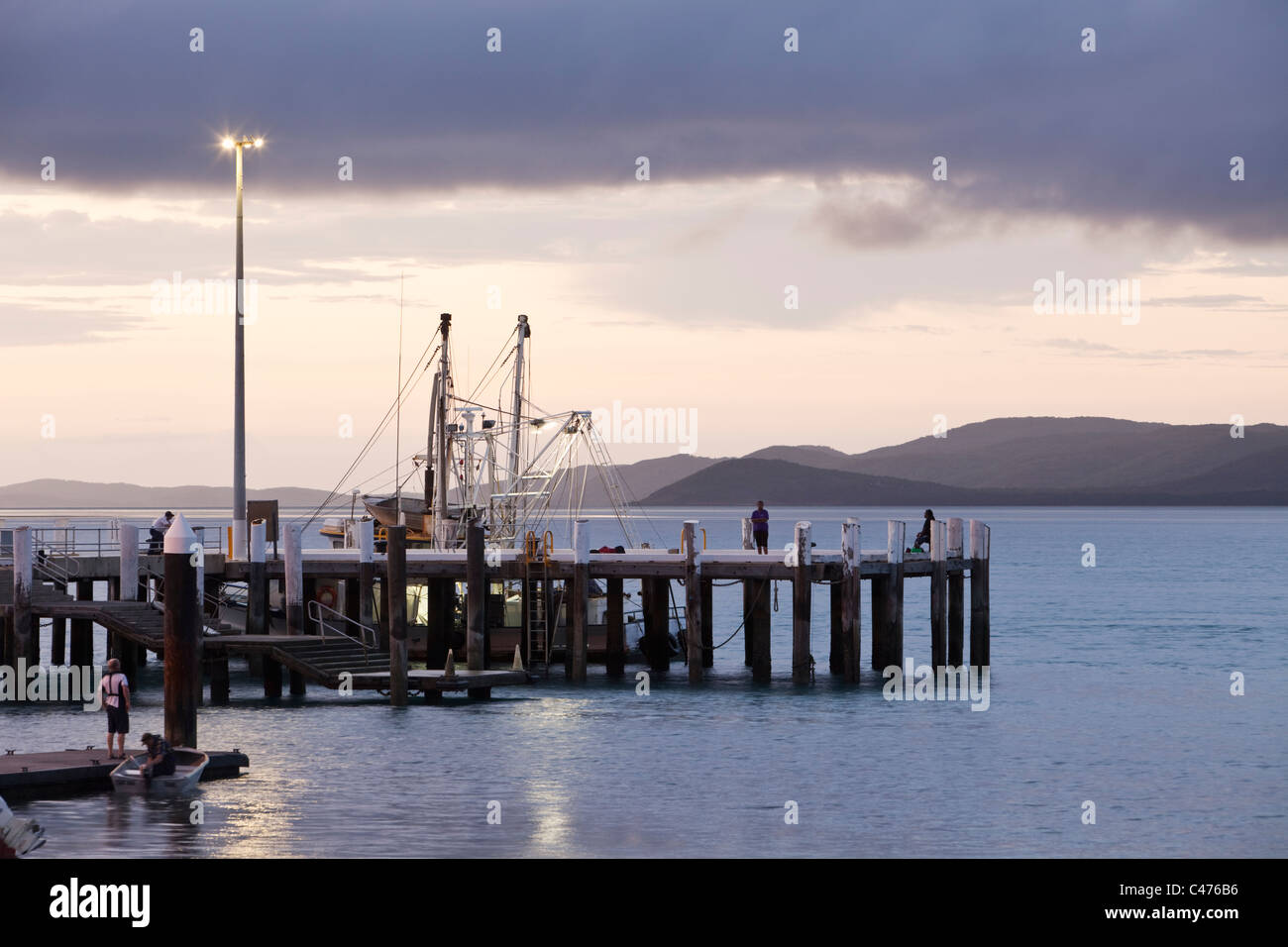 Engineers Wharf with Horn Island in the background. Thursday Island