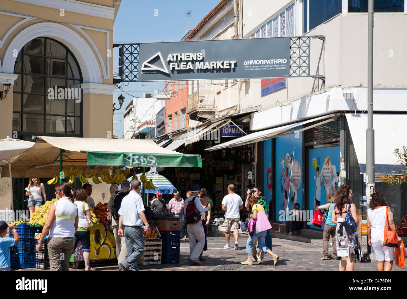 Athens Flea Market, Monastiraki Square, Athens Greece Stock Photo Alamy
