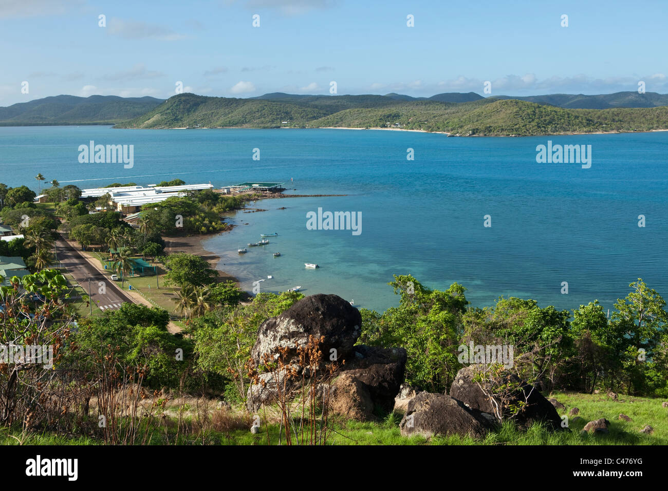 View of Bach Beach.  Thursday Island, Torres Strait Islands, Queensland, Australia Stock Photo
