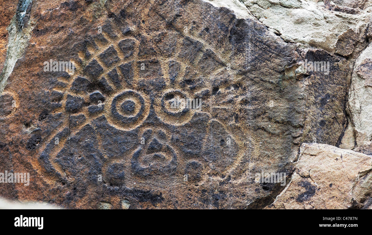 Ancient rock art Stock Photo - Alamy