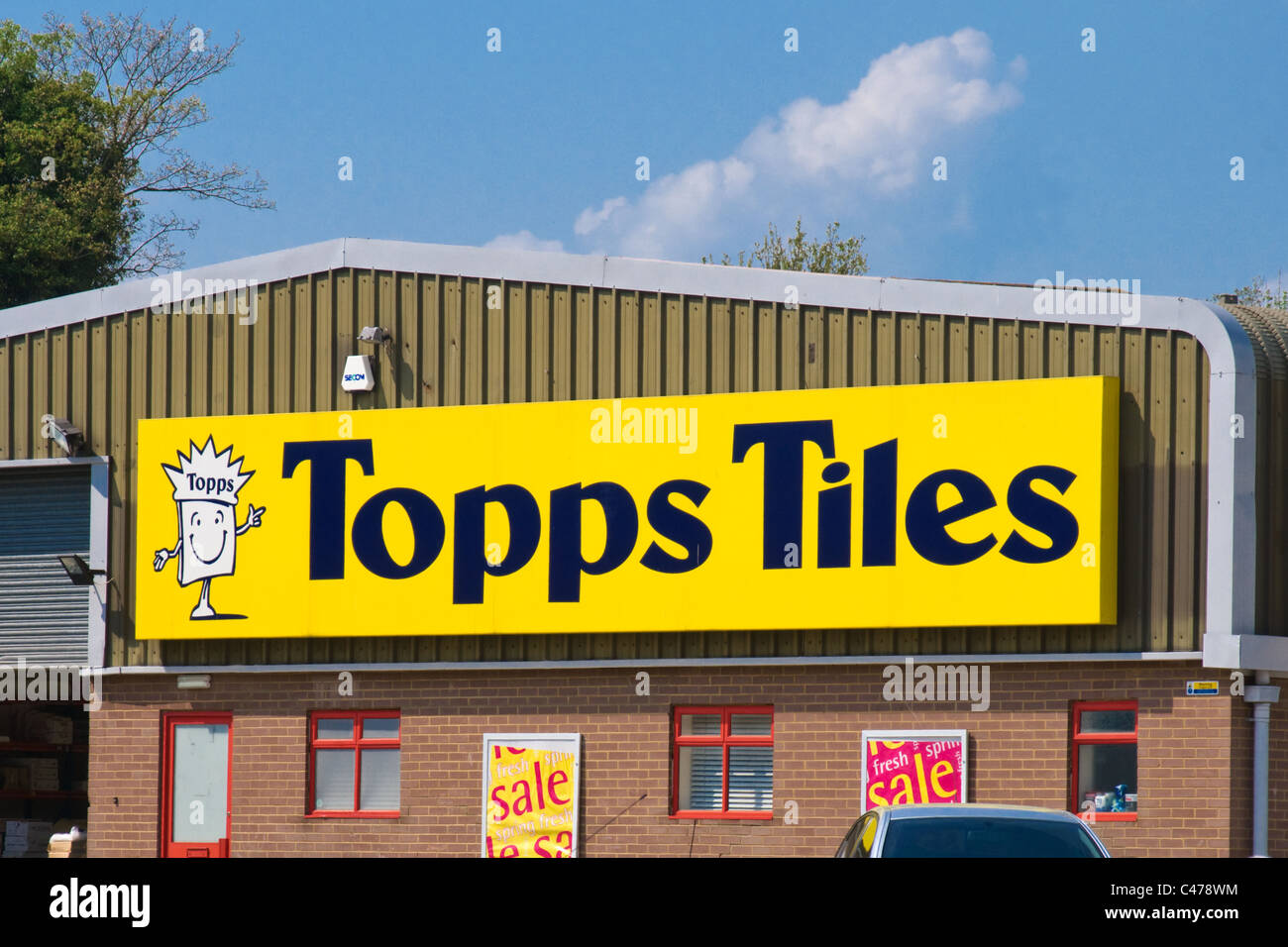 Topps Tiles store Maidstone Kent Stock Photo Alamy
