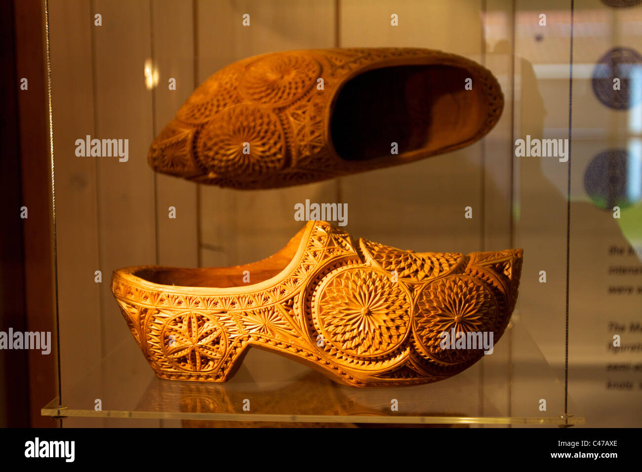 The Wooden Shoe factory and museum at Zaanse Schans, Zaandam, near Zaandijk, Zaanstad, the