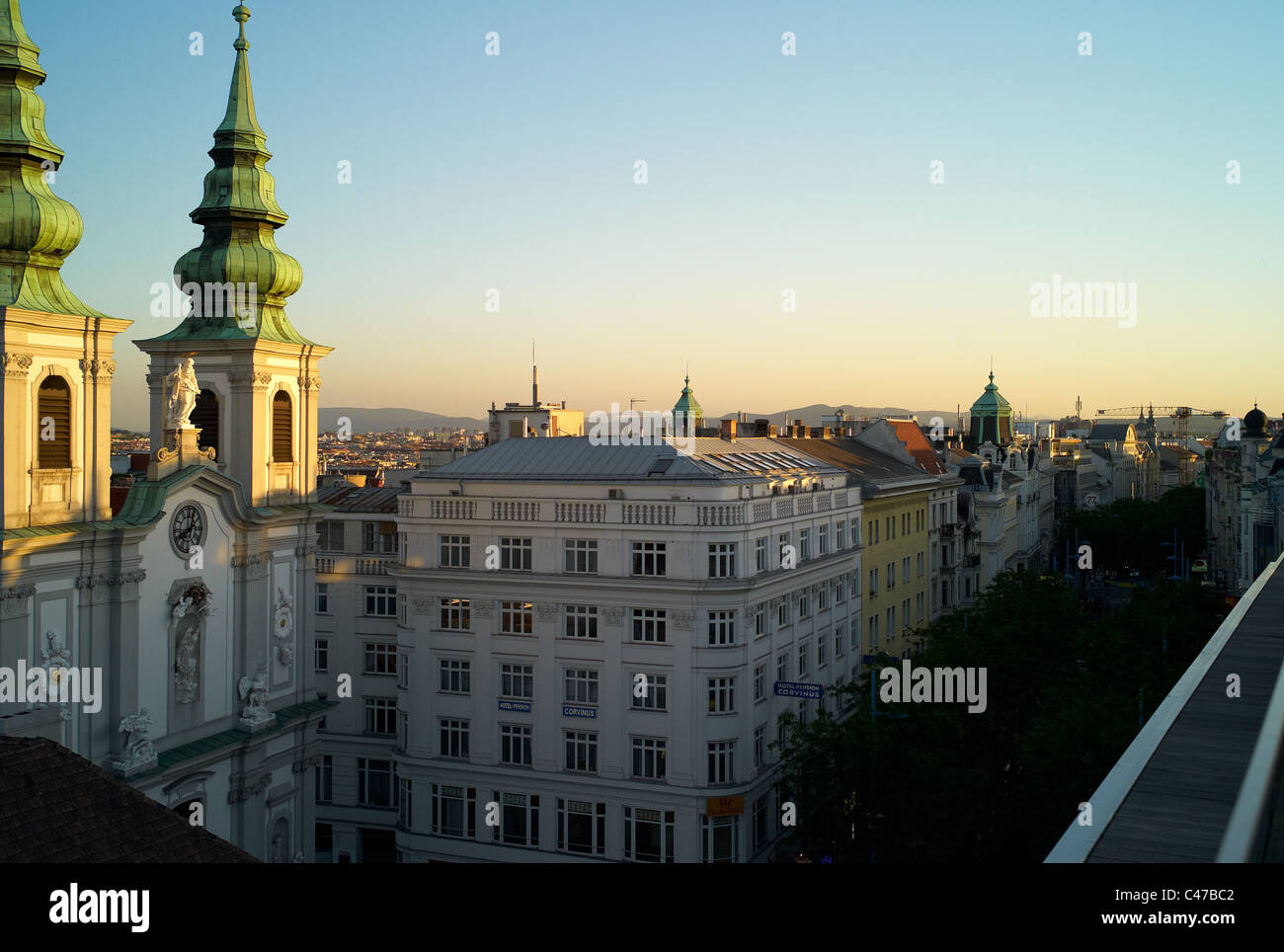 Vienna Austria Urban Landscape Wien Osterreich Stadtlandschaft Viena Irtas Zmuida Stock Photo Alamy