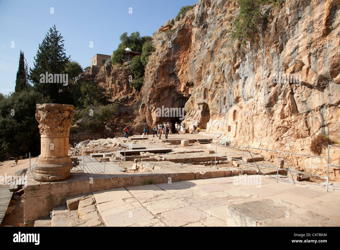 Israel Paneas Banias Caesarea Philippi Stock Photo - Alamy