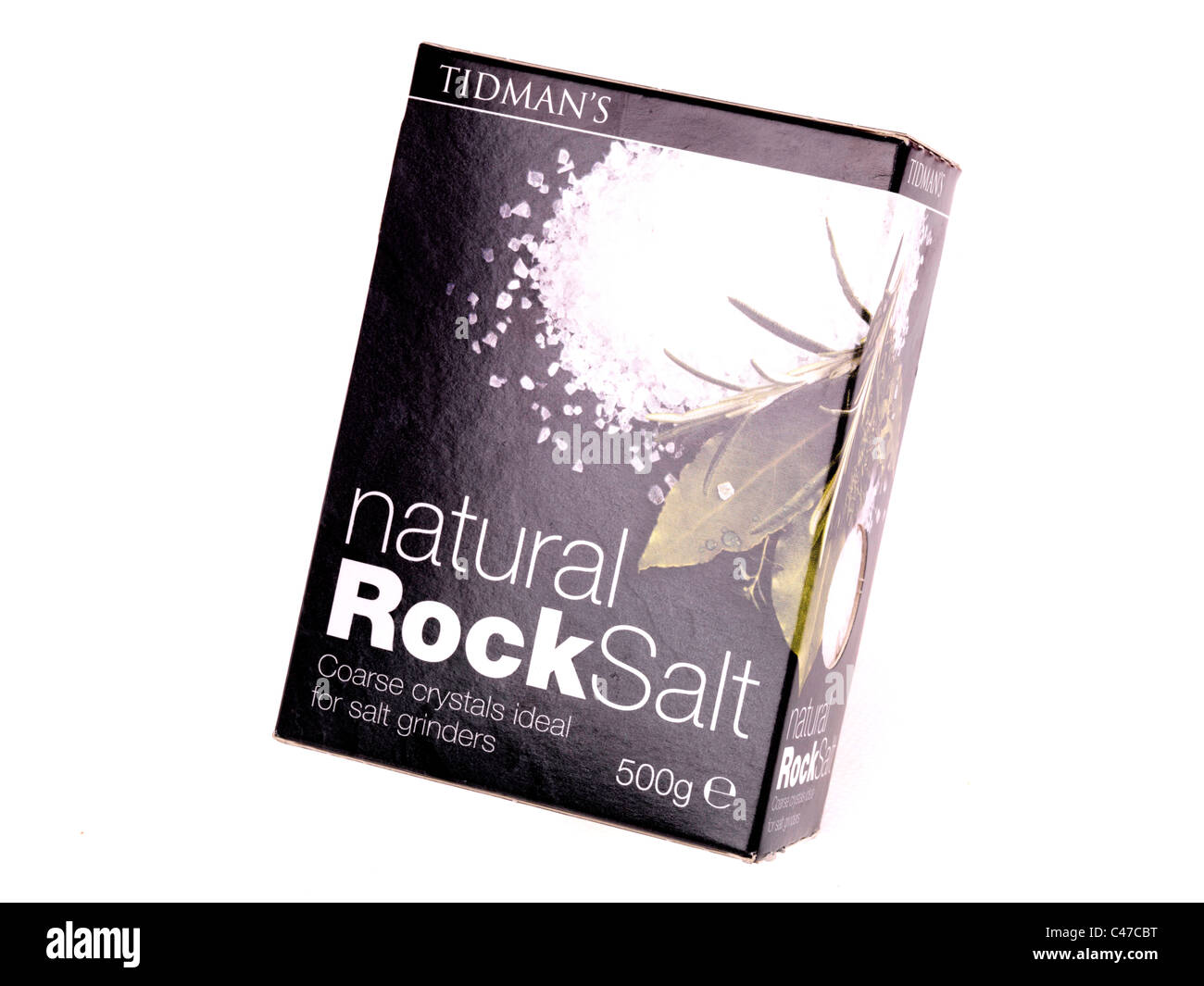 Packet of Rock Salt Stock Photo