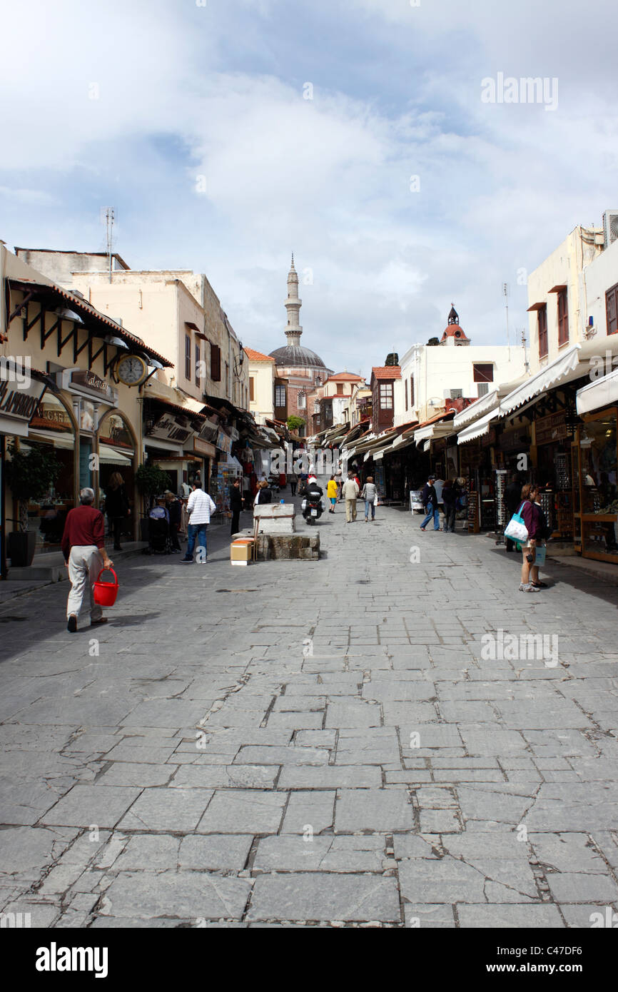 RHODES OLD TOWN CENTRE. RHODES Stock Photo Alamy