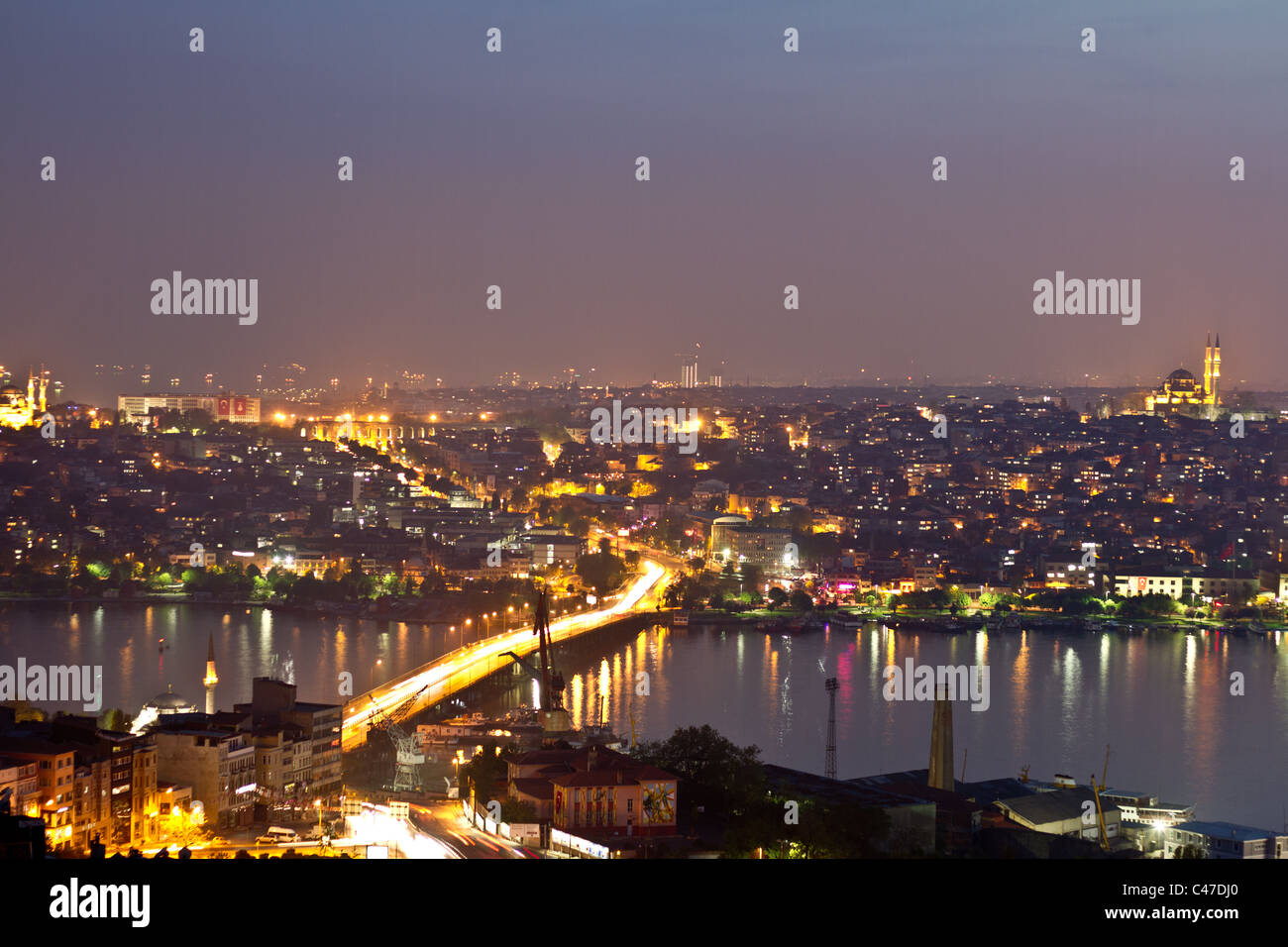 night view of Istanbul, Turkey Stock Photo - Alamy