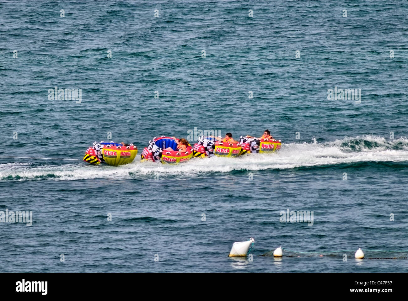 Water Tubing Boat Pulling Hi Res Stock Photography And Images Alamy
