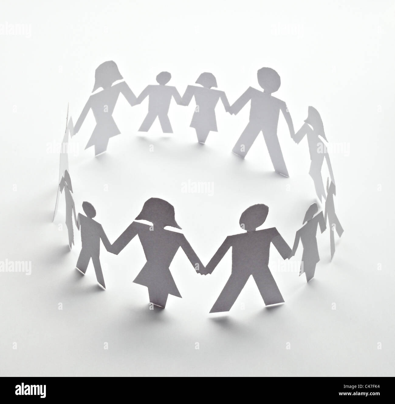 close up of paper people Stock Photo - Alamy