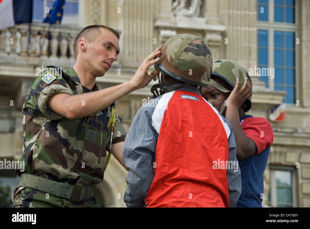 Paris, France, Public Events, National Day, Bastille Day France, 14th of  July, Children French Military on Public Square, military uniforms Stock  Photo - Alamy