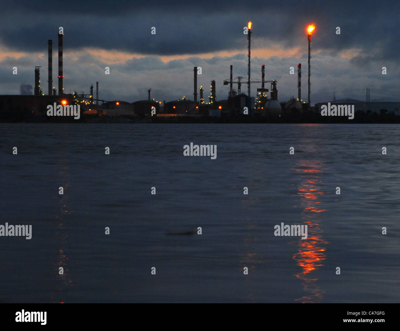 Oil refinery in Abidjan, Ivory Coast, Africa Stock Photo Alamy