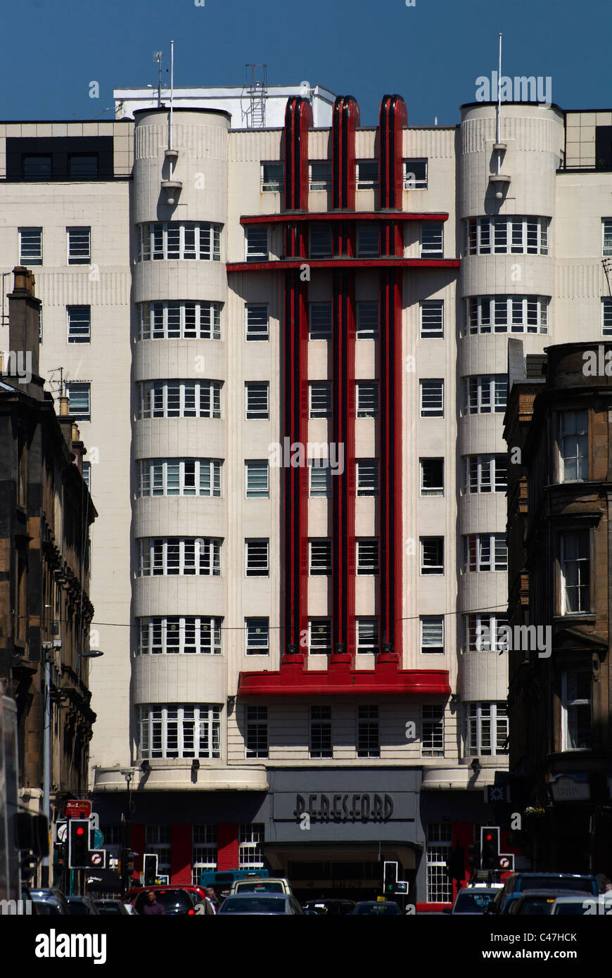 Art Deco Building Glasgow Stock Photo