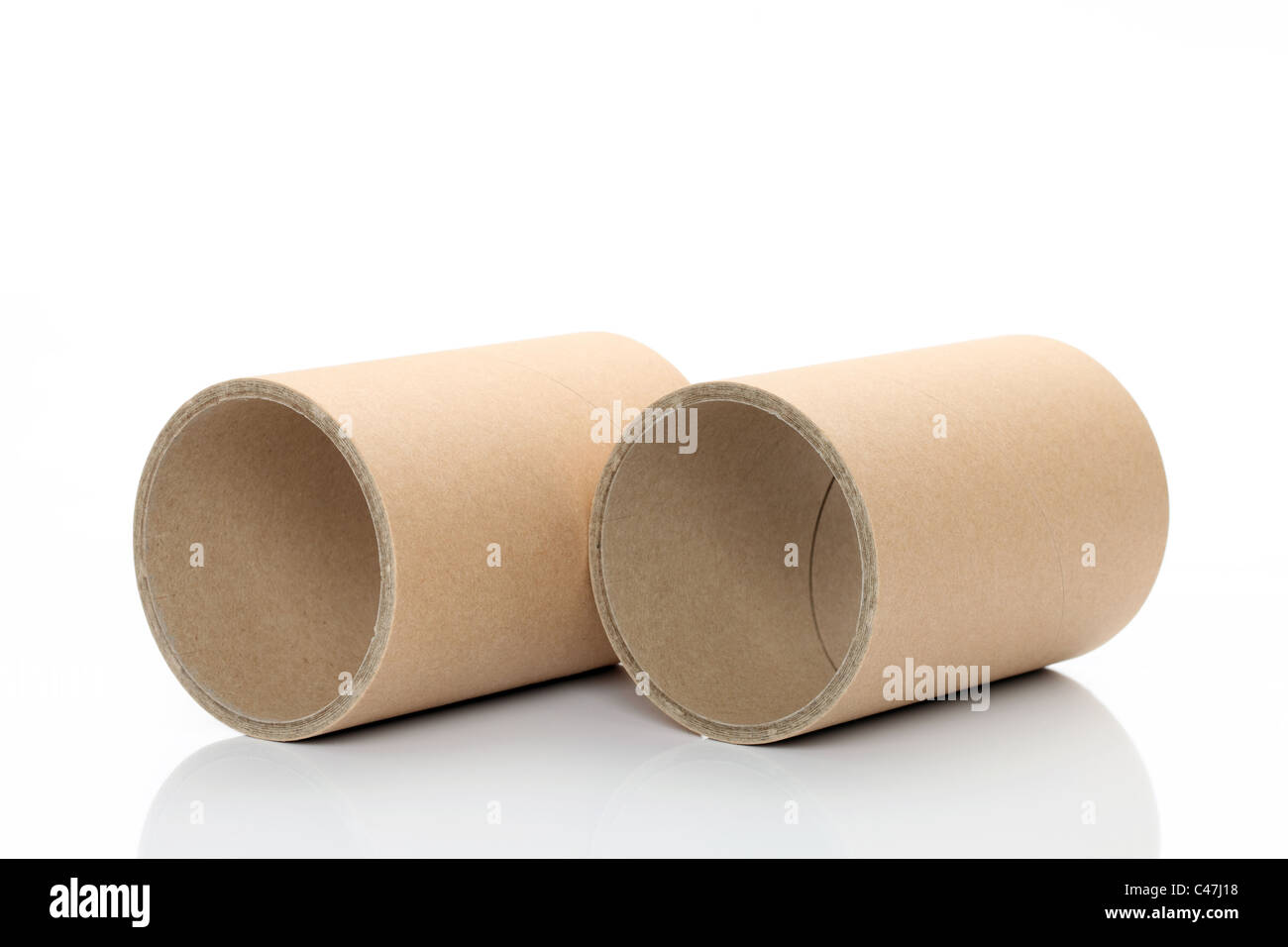 Cylinder tube isolated on white background Stock Photo