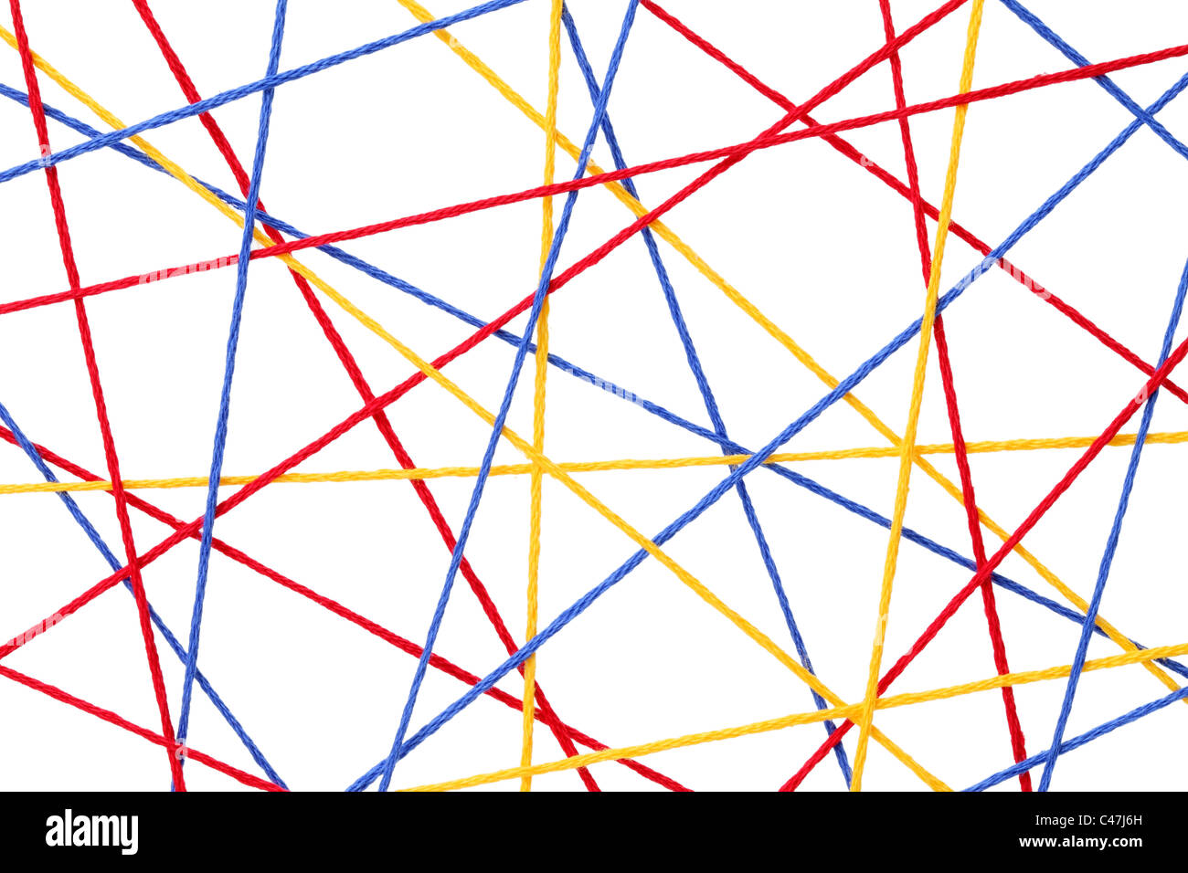 Colorful thread isolated on white background Stock Photo - Alamy