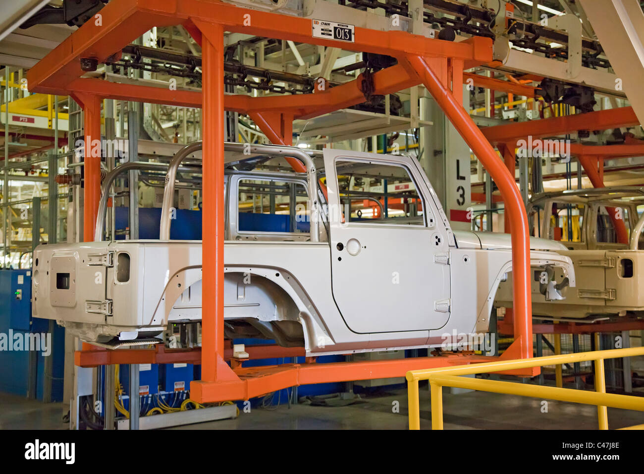 Toledo, Ohio A Jeep body on the assembly line at Chrysler's Toledo