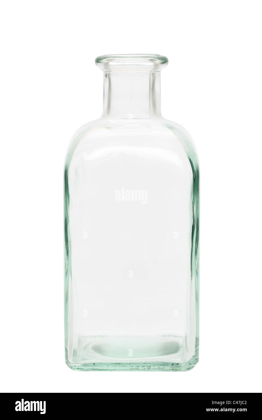 Glass bottle isolated on white background Stock Photo - Alamy