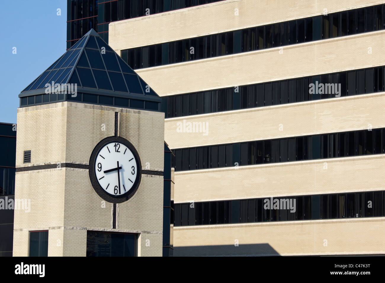 Clock Tower next to the hospital in Louisville Stock Photo Alamy