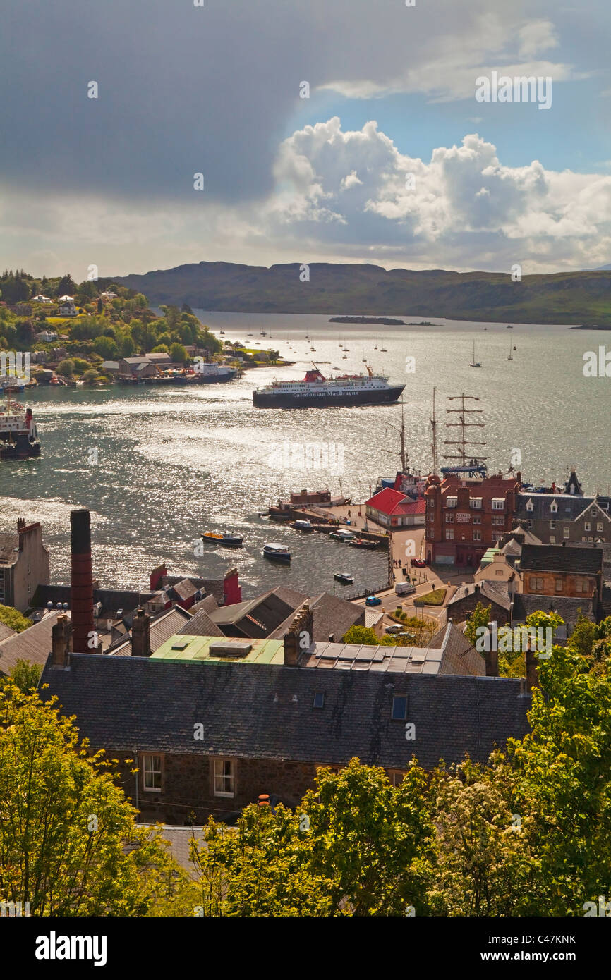 Oban from McCaig's Tower Stock Photo