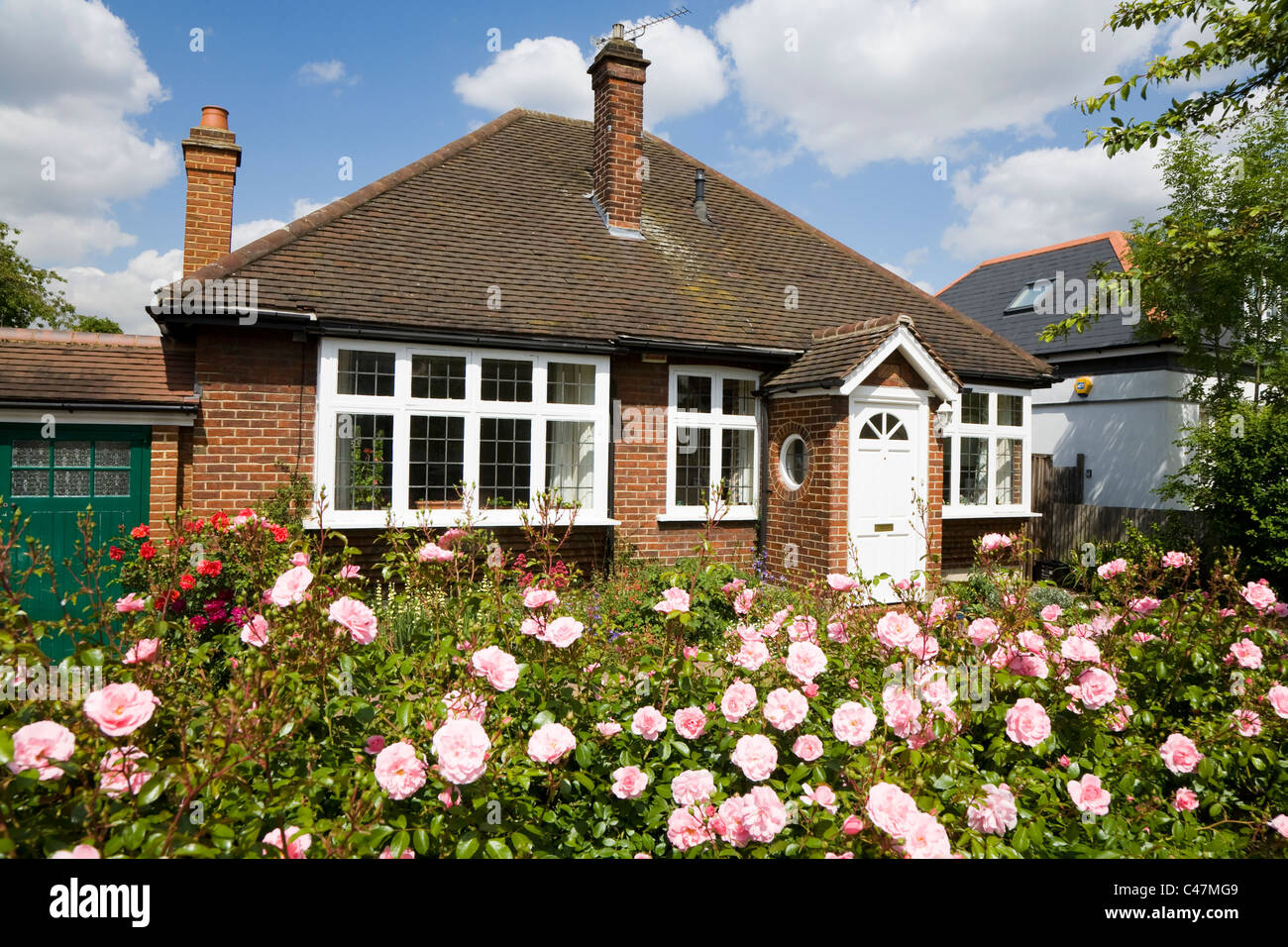 Bungalow home in Teddington, London / Middlesex. UK. Stock Photo