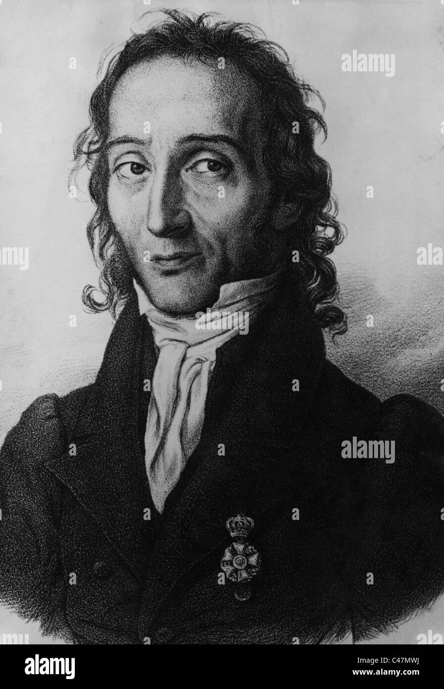 Nicolo Paganini, Stock Photo