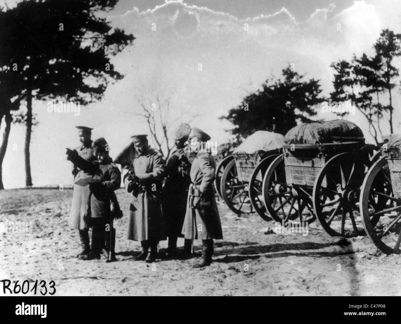 Russian officers near city Lviv, 1914 Stock Photo - Alamy