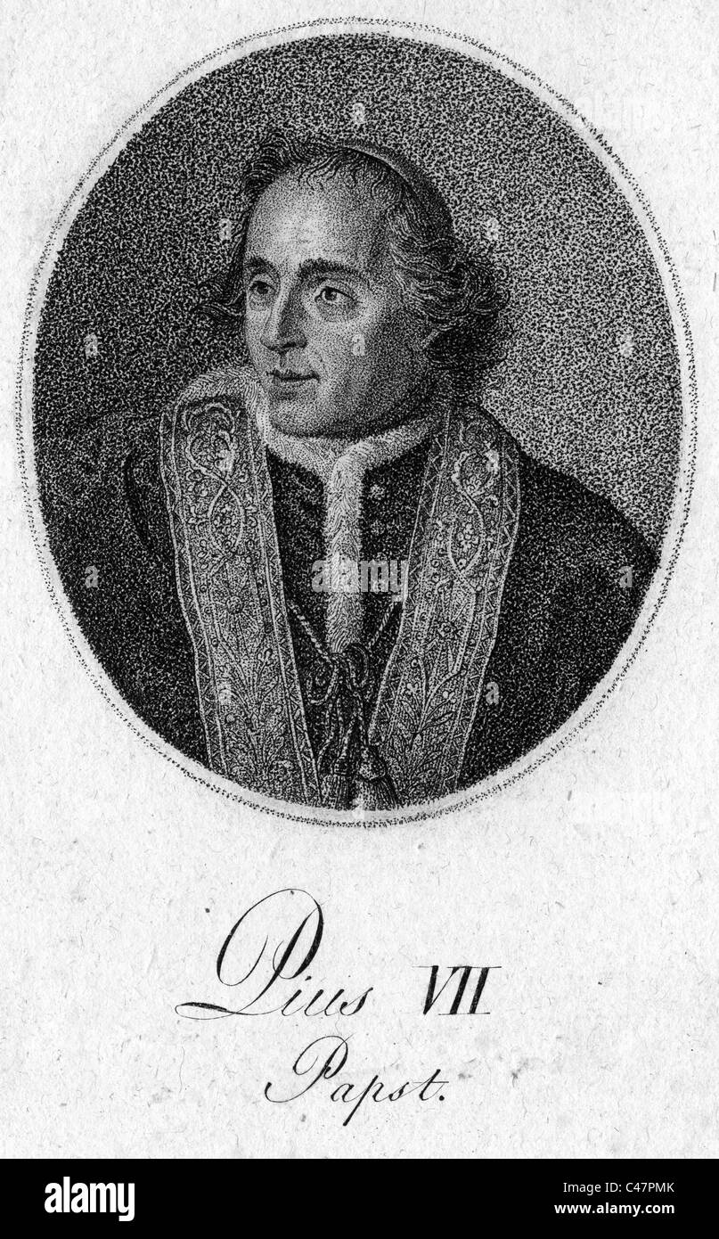 Papst Pius VII., Stock Photo
