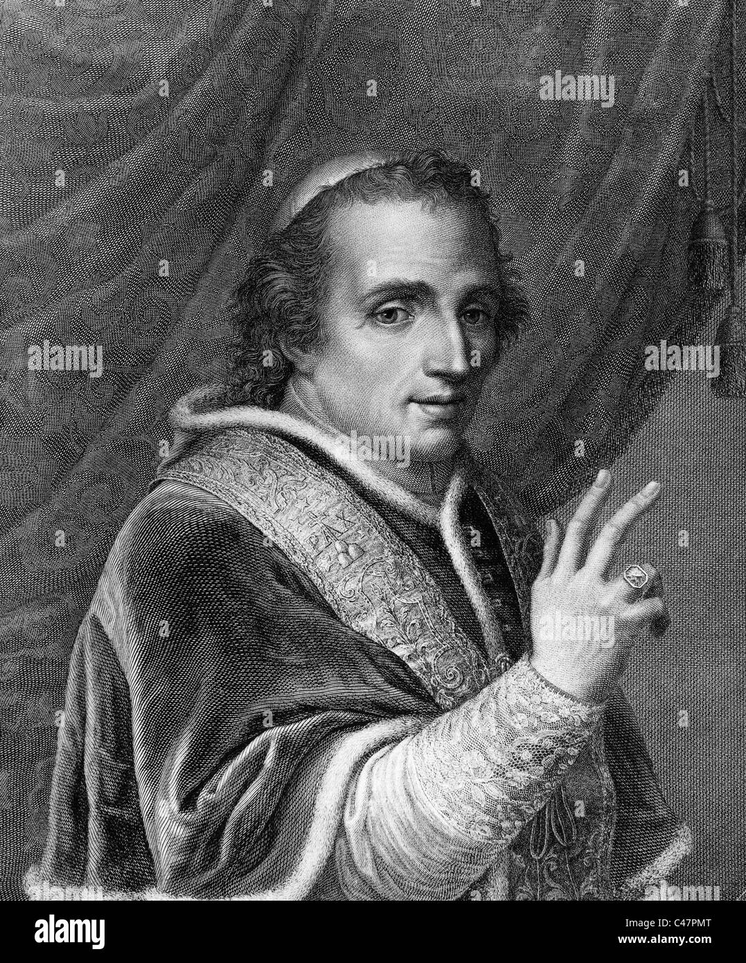 Papst Pius VII., Stock Photo