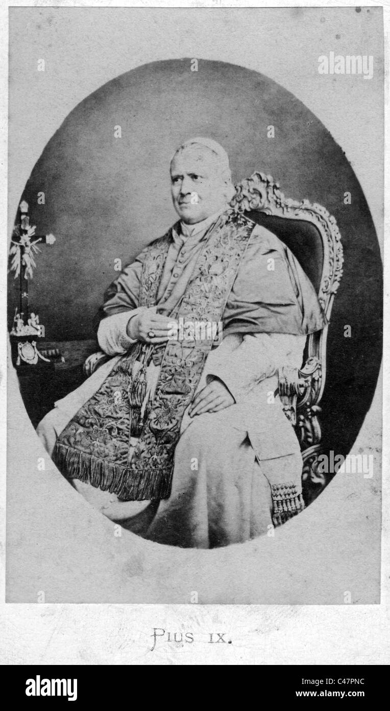 Papst Pius IX., Stock Photo