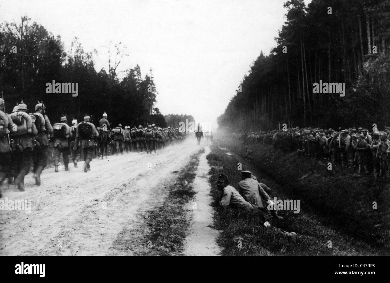 First World War: German and Austrian troops at the Eastern Front, 1914-1918 Stock Photo