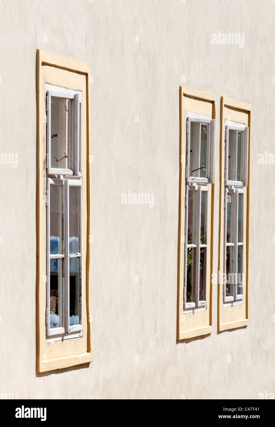 Prague - Three windows Stock Photo - Alamy