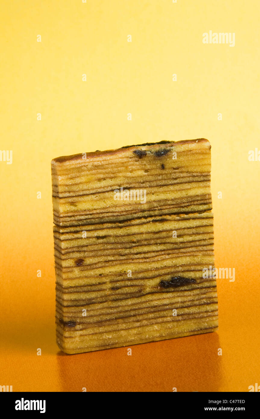 Thin layer cake Stock Photo