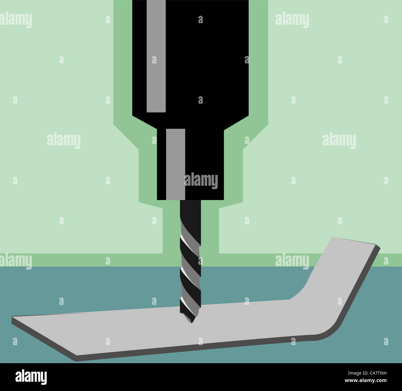Illustration of a driller machine’s bit Stock Photo - Alamy