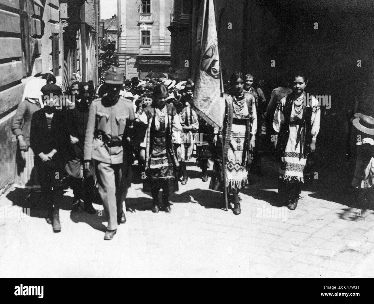 Second anniversary celebration of the liberation of Przemysl, 1917 Stock Photo