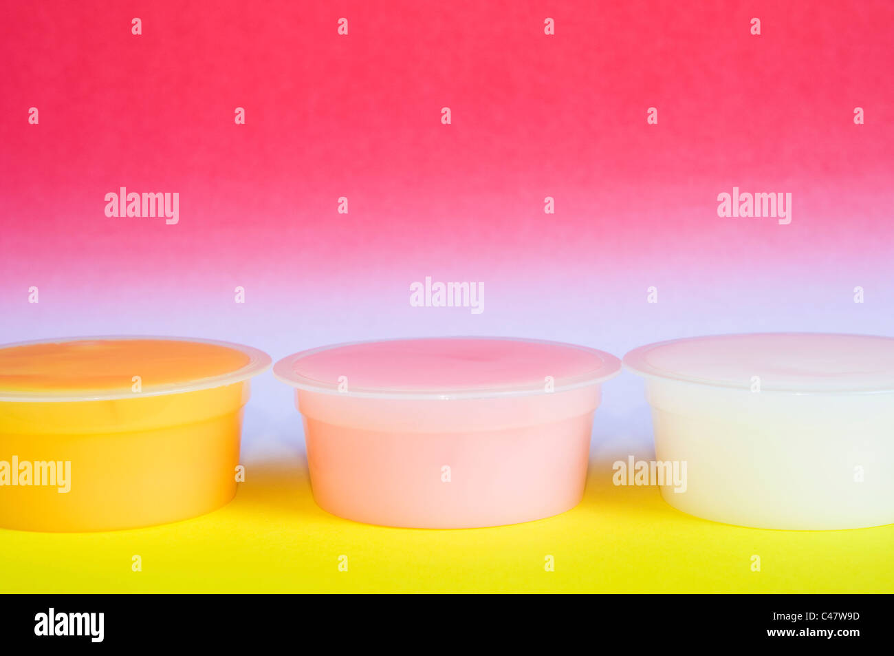 Pudding desserts Stock Photo