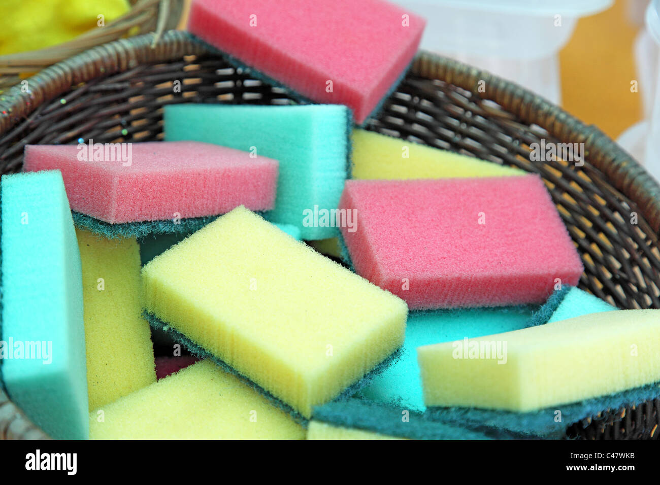kitchen sponges Stock Photo