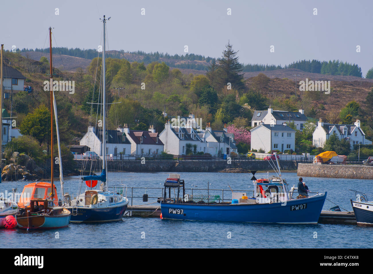 Kyleakin harbour, Skye, Loch Alsh, Highland region, Scotland, UK Stock Photo