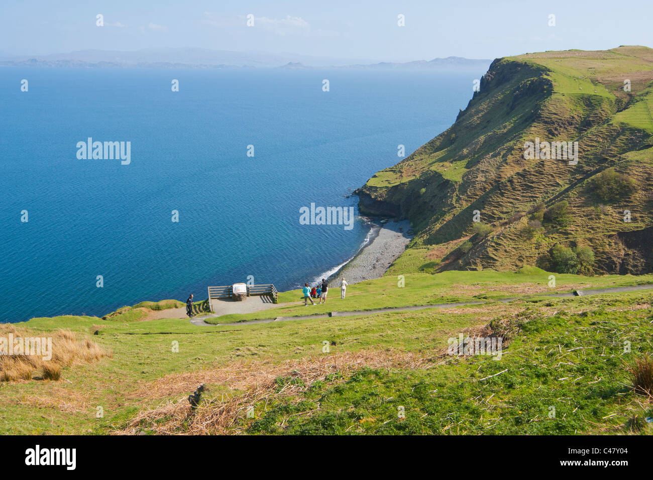 An, Cailc, Diatomite, mining, Trotternish, Skye, Highland region, Scotland Stock Photo
