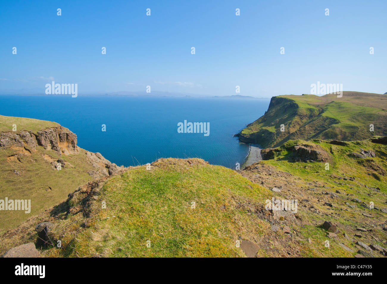 An, Cailc, Diatomite, mining, Trotternish, Skye, Highland region, Scotland Stock Photo