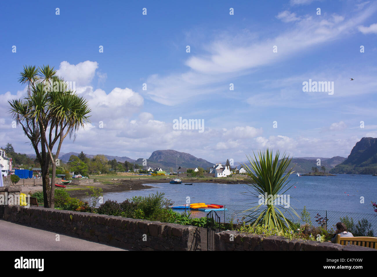 Plockton village, Loch Carron, Kyle of Lochalsh, Highland region