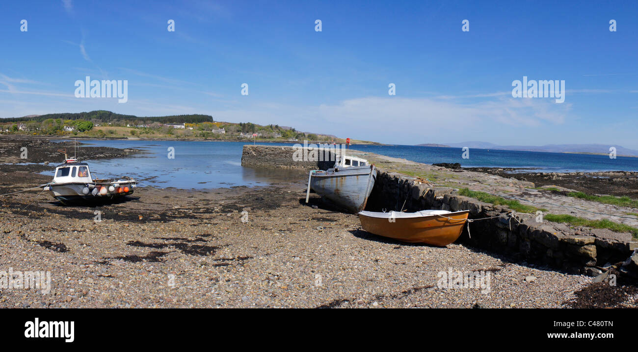 Broadford pier, Isle of Skye, Highland region, Scotland, November Stock