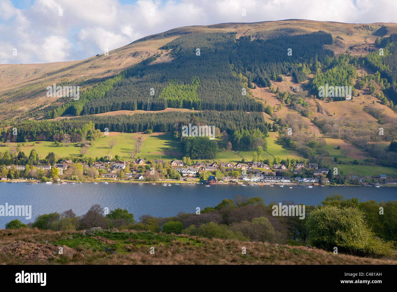 Lochearnhead, Loch Earn, Stirlingshire, Scotland, UK Stock Photo