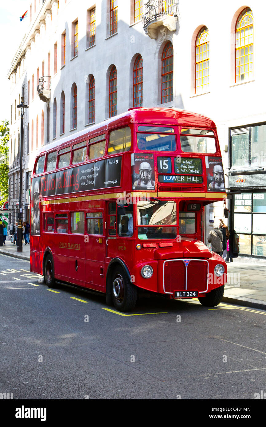 no 15 red london bus Stock Photo
