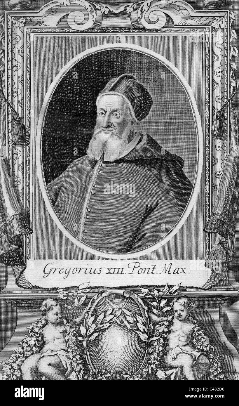 Papst Gregor XIII., Stock Photo