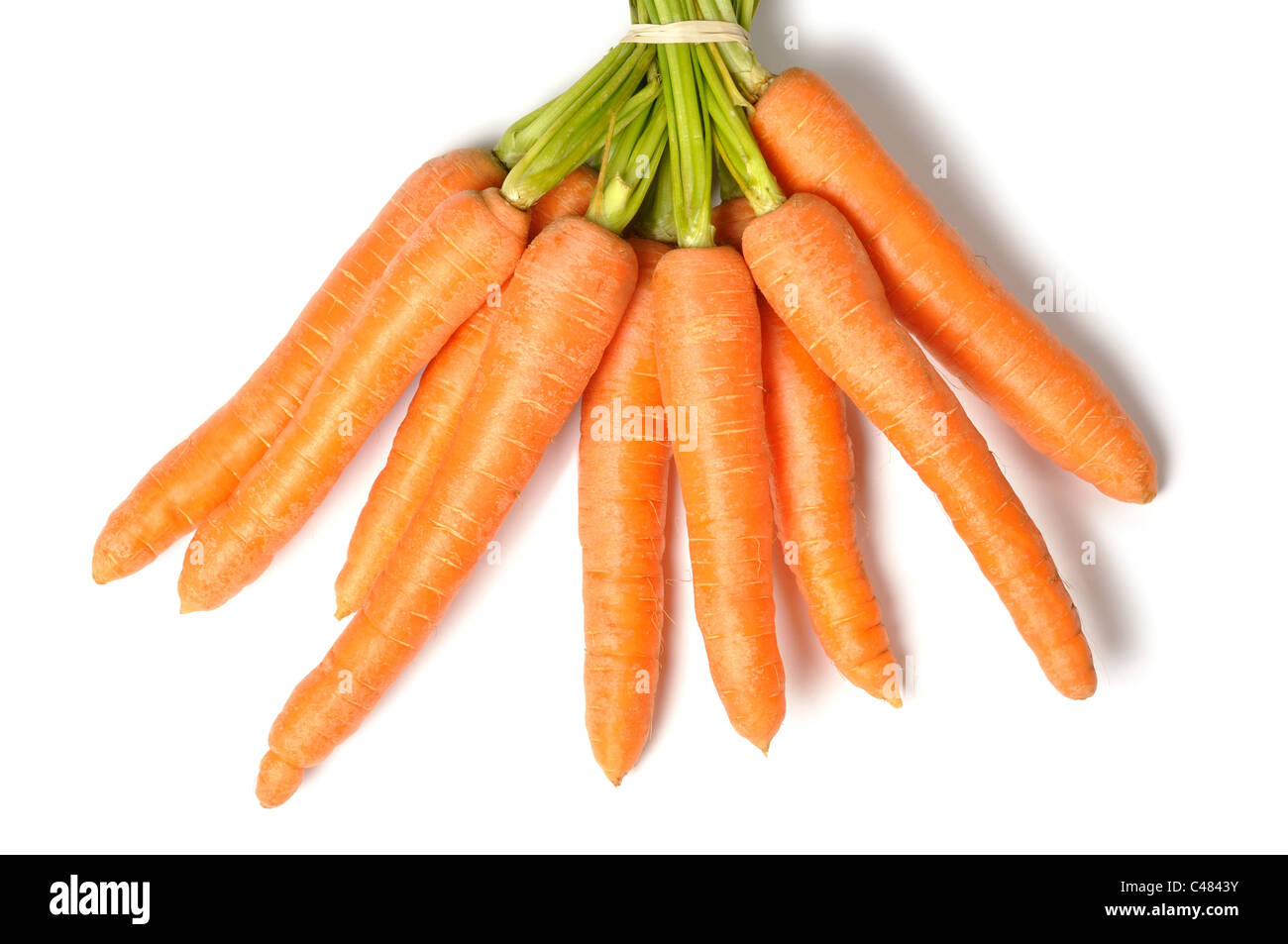 Carrots on White Stock Photo