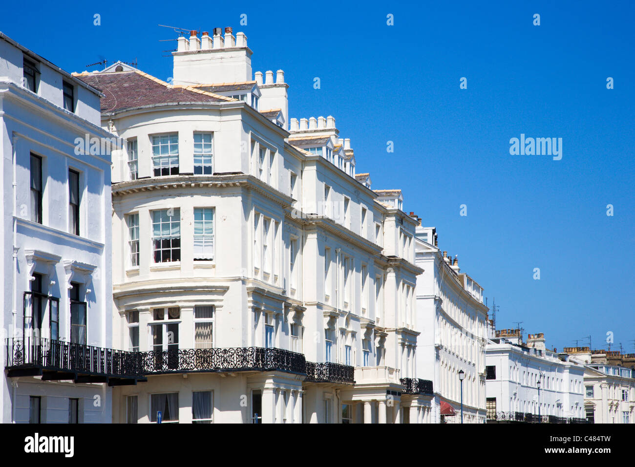 The Crescent Filey North Yorkshire England Stock Photo