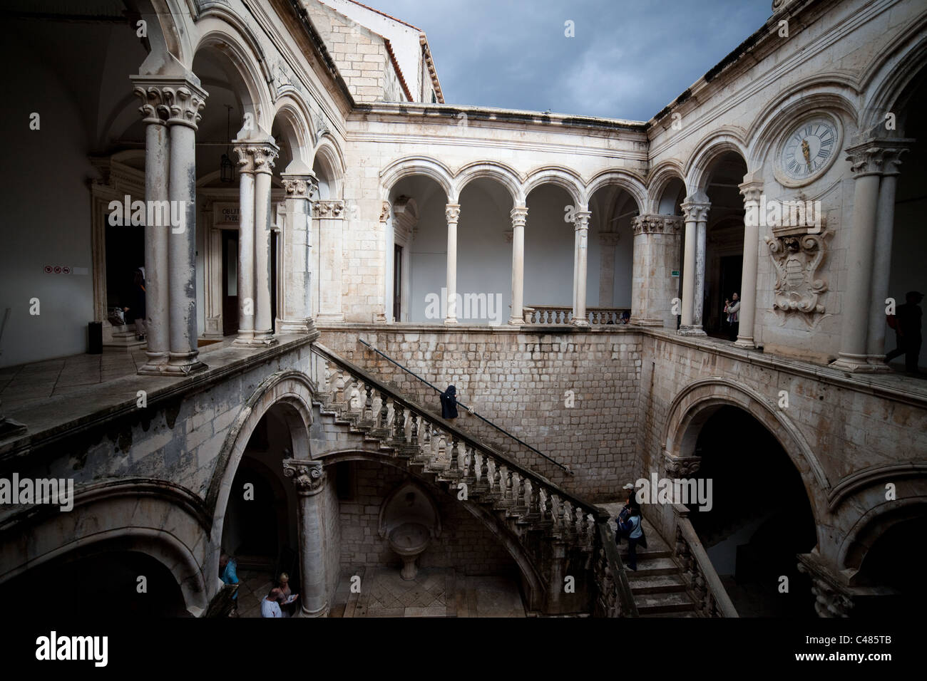 The Duke's Palace (Rector's Palace) architecture in Dubrovnik, Croatia ...