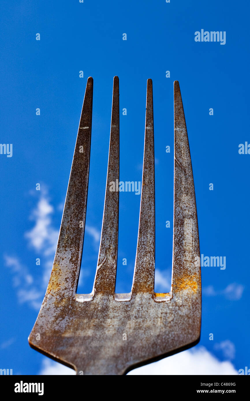 rusty fork Stock Photo