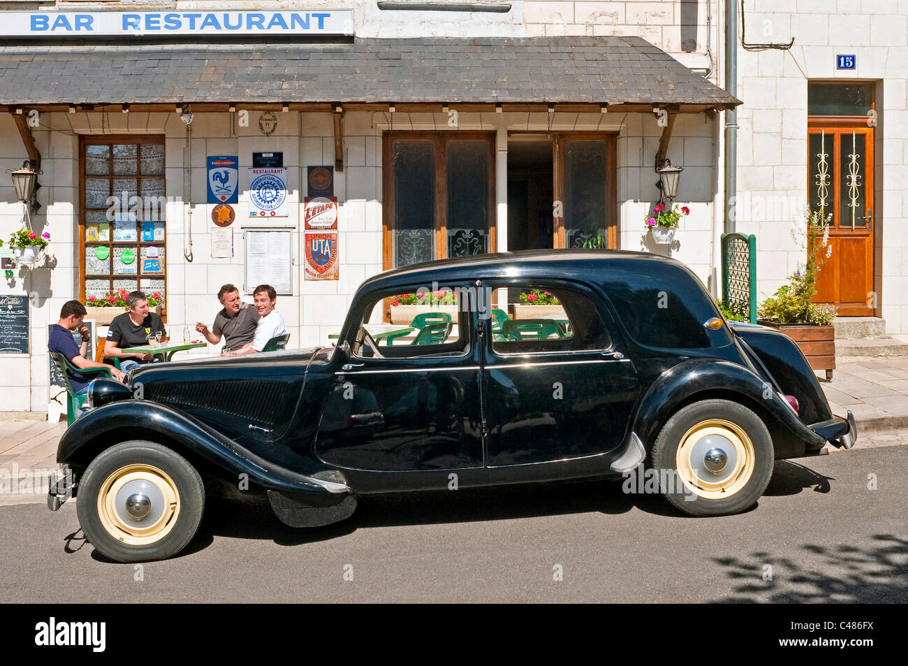 French 1950s Citroen Traction Avant Classic Car France Stock Photo Alamy