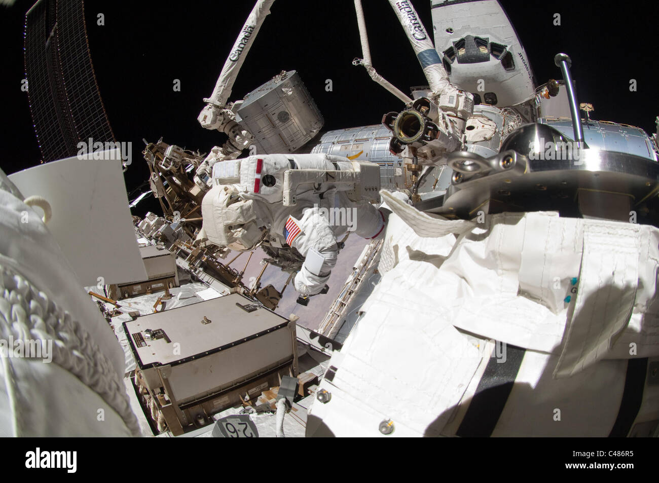 Another View A fisheye lens attached to an electronic still camera was