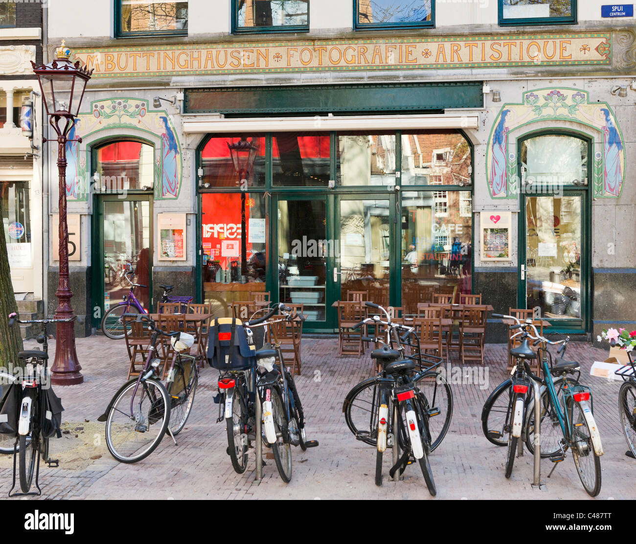 Old photographer's studio (now a cafe) on Spui in the city centre